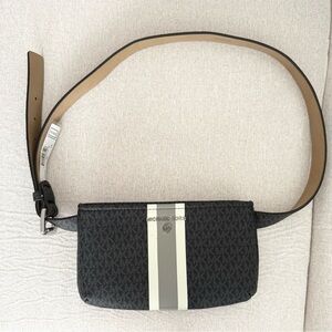 Michael Kors Black and Cream Belt Bag
